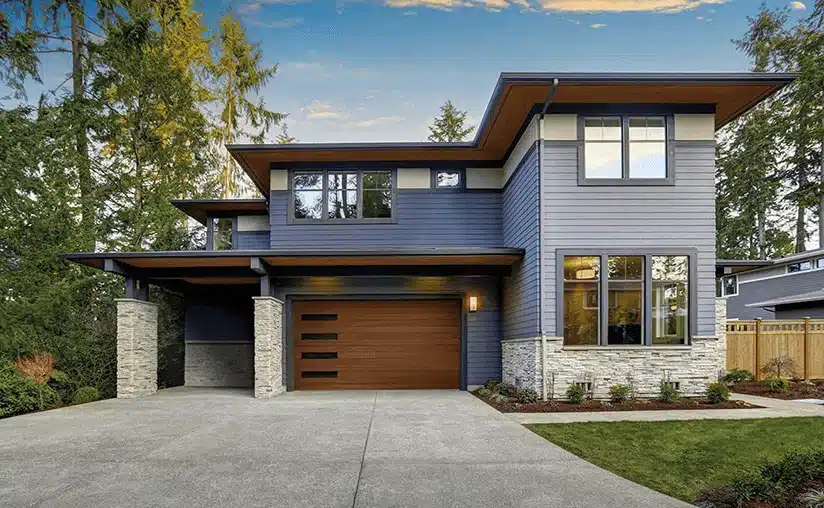 canyon-ridge-modern-design-plank-design-windows-down-left-side-medium-garage-door-min